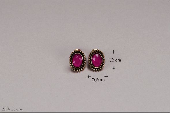 [DOLLMORE] All Size - Antique Story Earring (Wine) | Item in Stock | ACCESSORY