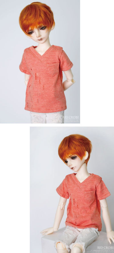 OFC-Damage V-neck (Orange) | Item in Stock | OUTFIT