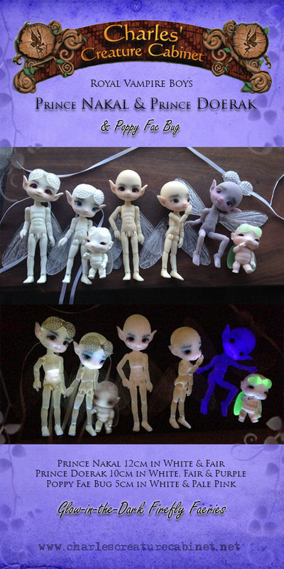 Prince Nakal Firefly Faerie "Fair" - Vampire Boy GID ball-jointed doll (Tiny) | Preorder | DOLL