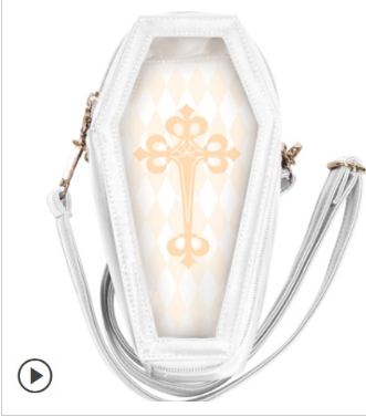 Coffin type outing bag Ivory | Item in Stock | ACCESSORY