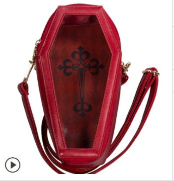 Coffin type outing bag Burgundy | Item in Stock