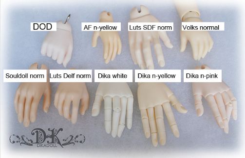 1/3 male hands (short nail) | Item in Stock | PARTS