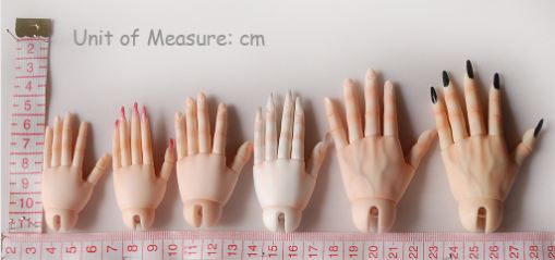 1/3 male hands (short nail) | Item in Stock | PARTS