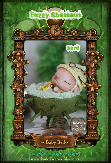 Fuzzy Chestnut ~Baby Bed~ "hard" by Fairy Fragilities | Preorder | ACCESSORY