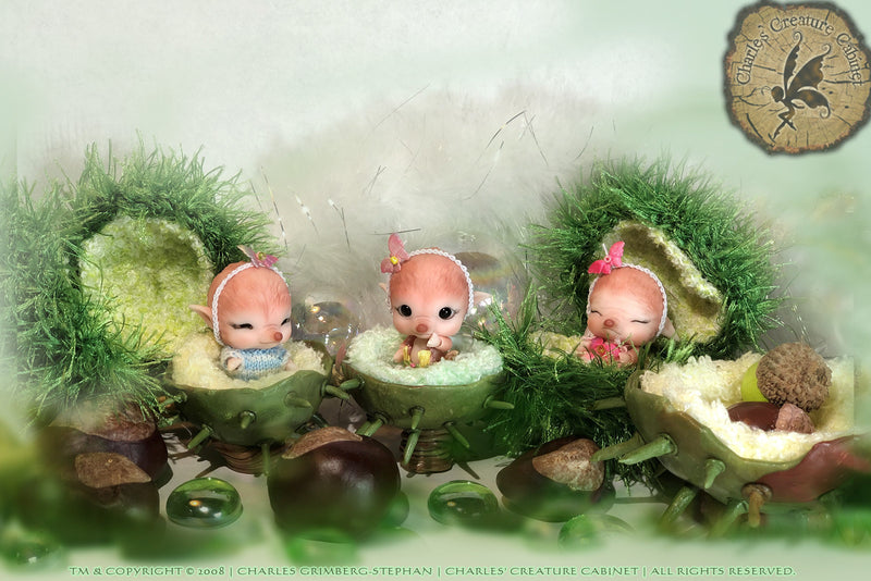 Fuzzy Chestnut ~Baby Bed~ "soft" by Fairy Fragilities | Preorder | ACCESSORY