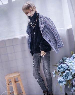 checkered blue boy [Jacket] | Item in Stock | OUTFIT