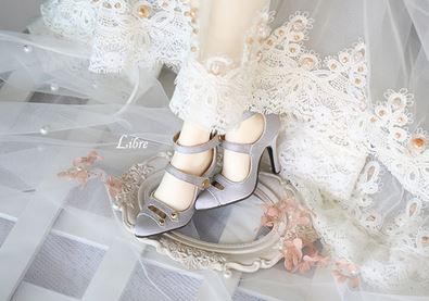 DOLK SELECT- Strap heel 1/3 Light Gray