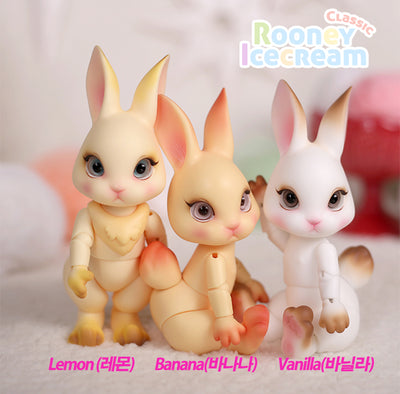 Bunny IceCream Ronney  (Banana Skin) | Item in Stock | DOLL (Free Shipping)