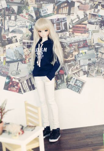SD13 Girl Neat Skinny Pants (Snow White) | Item in Stock | OUTFIT
