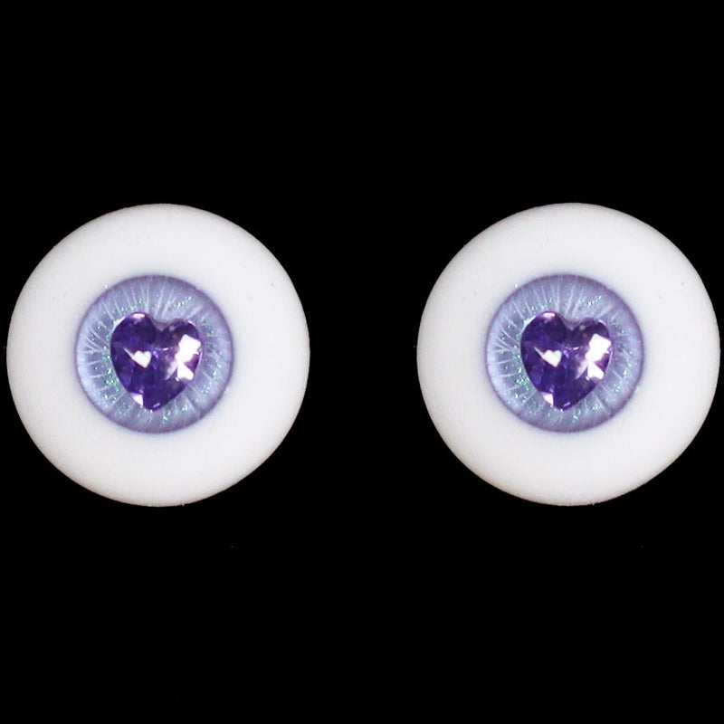 Lavenda heart 18mm (High Dome) | Item in Stock | EYES