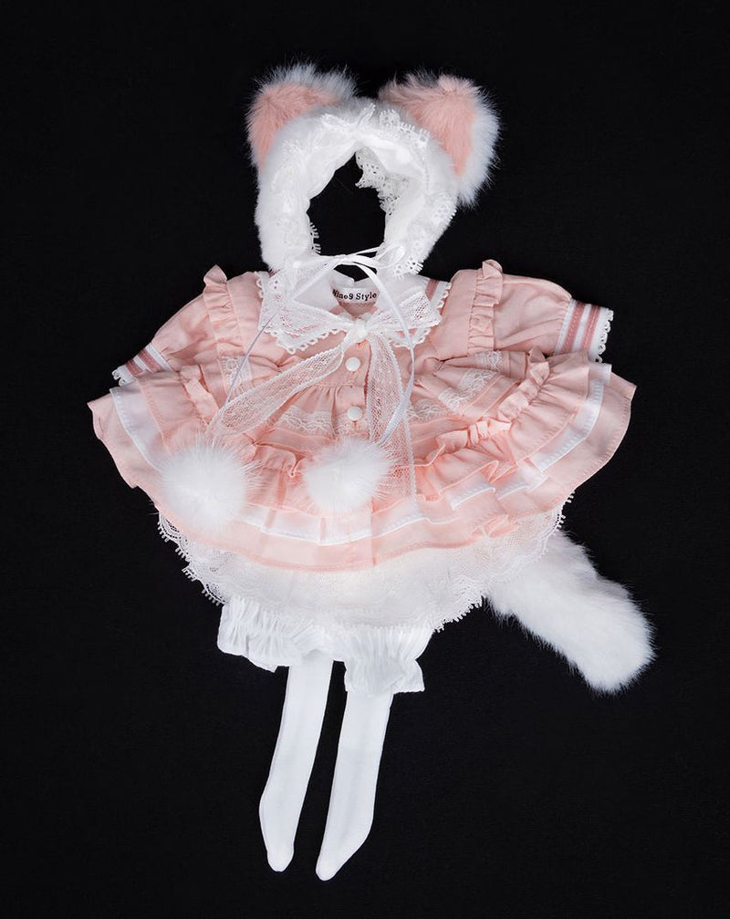 [MSD]Kitty sailor dress(Pink)&[NineBJD] Doll SET | Preorder | DOLL