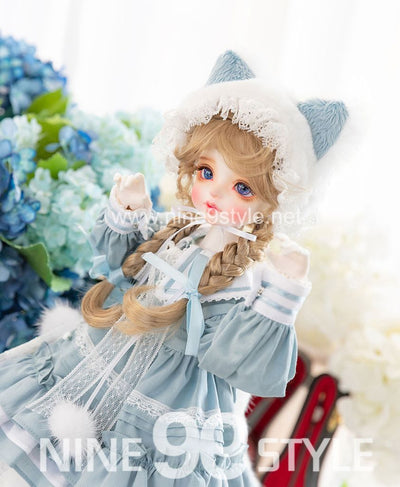 [MSD]Kitty sailor dress(Blue)&[NineBJD] Doll SET | Preorder | DOLL