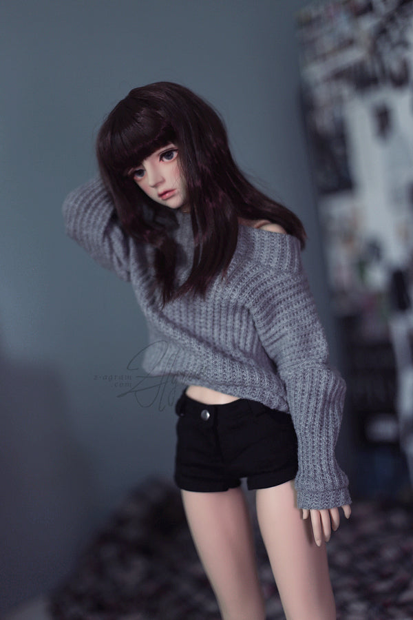 [SD16G] Off-shoulder knit - Gray [Limited Quantity] | Preorder | OUTFIT