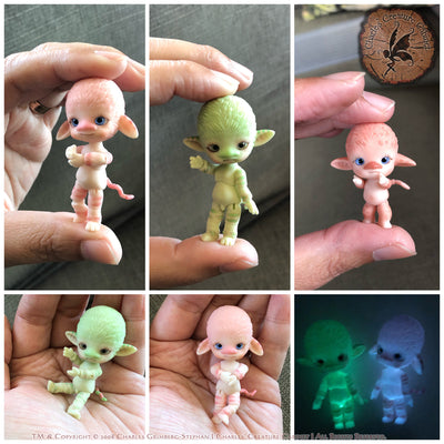 Triplets - 3x Baby Pygmy Troll ~ Rose Quartz Pink | Preorder | DOLL