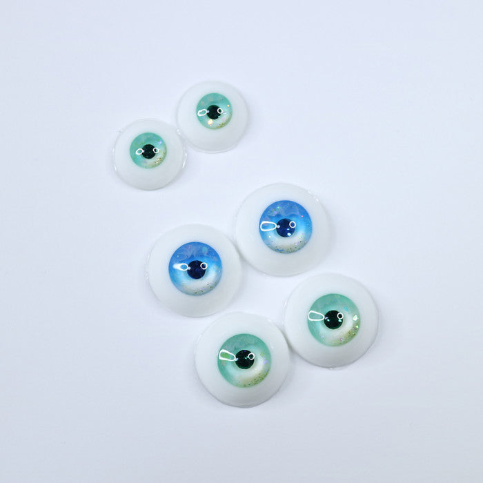 Beach Eyes -Green Anime (Oval Iris) 18mm | Item in Stock | EYE