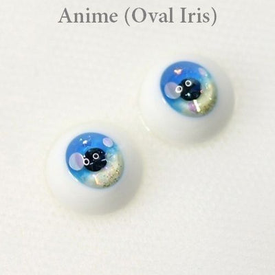 Beach Eyes -Green Anime (Oval Iris) 16mm | Item in Stock | EYE
