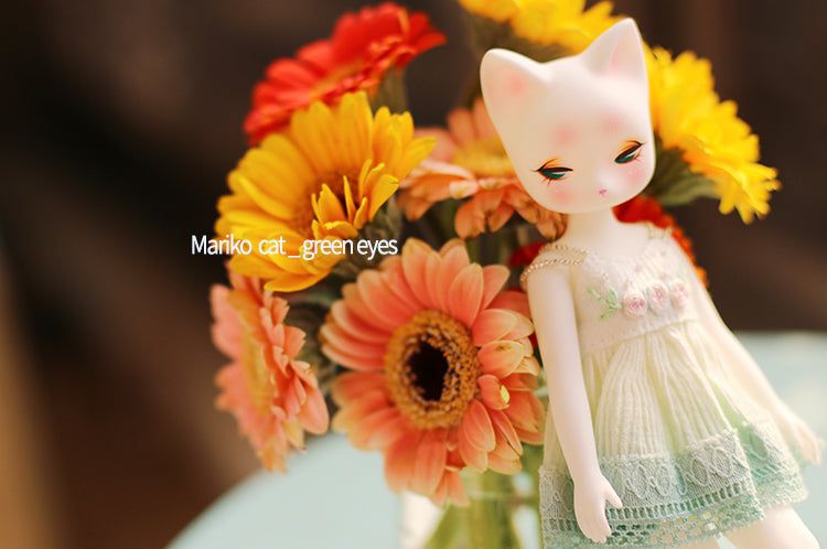 Mariko Cat(white_ green eyes) [Limited Quantity] | Preorder | DOLL