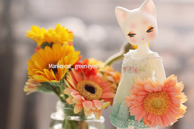 Mariko Cat(white_ green eyes) [Limited Quantity] | Preorder | DOLL