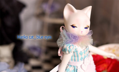 Mariko Cat (white_ blue eyes) [Limited Quantity] | Preorder | DOLL