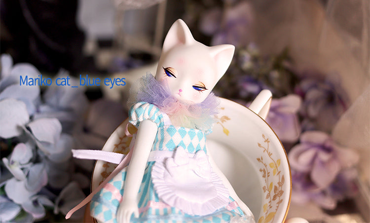 Mariko Cat (white_ blue eyes) [Limited Quantity] | Preorder | DOLL