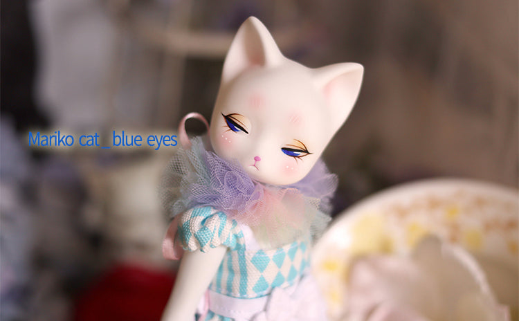 Mariko Cat (white_ blue eyes) [Limited Quantity] | Preorder | DOLL