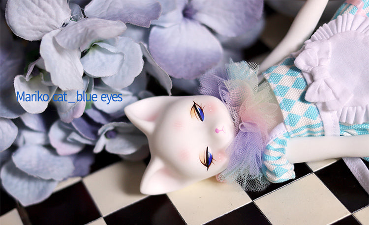 Mariko Cat (white_ blue eyes) [Limited Quantity] | Preorder | DOLL