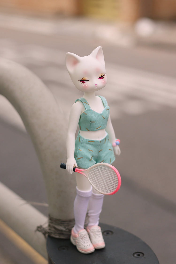 Mariko Cat (white_ pink eyes) [Limited Quantity] | Preorder | DOLL