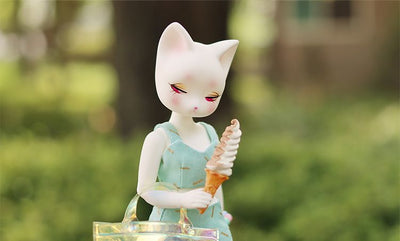 Mariko Cat (white_ pink eyes) [Limited Quantity] | Preorder | DOLL