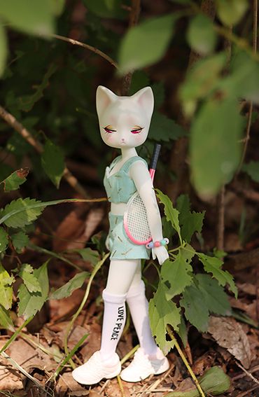 Mariko Cat (white_ pink eyes) [Limited Quantity] | Preorder | DOLL