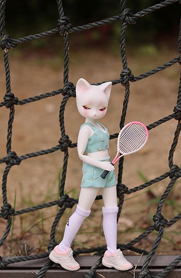 Mariko Cat (white_ pink eyes) [Limited Quantity] | Preorder | DOLL