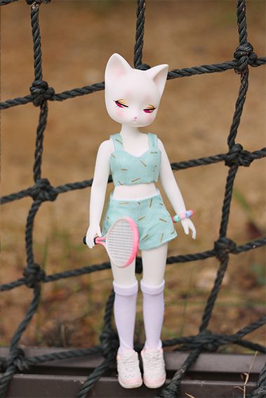 Mariko Cat (white_ pink eyes) [Limited Quantity] | Preorder | DOLL