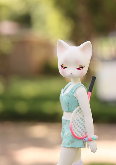 Mariko Cat (white_ pink eyes) [Limited Quantity] | Preorder | DOLL