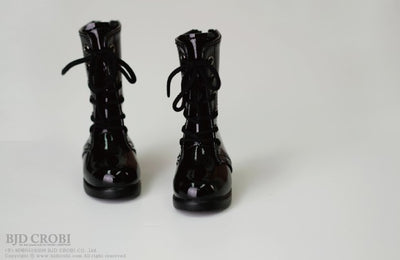 SHC-Laceup boots (Shiny Black) | Item in Stock | SHOES