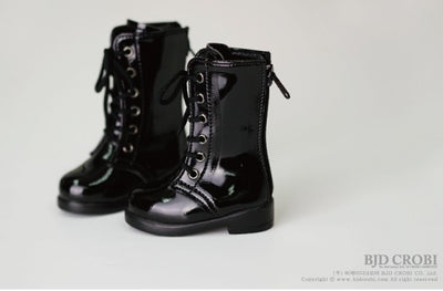 SHC-Laceup boots (Shiny Black) | Item in Stock | SHOES