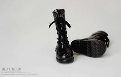 SHC-Laceup boots (Shiny Black) | Item in Stock | SHOES