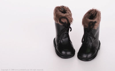 SHT-Fur Boots (Black) | Item in Stock | SHOES