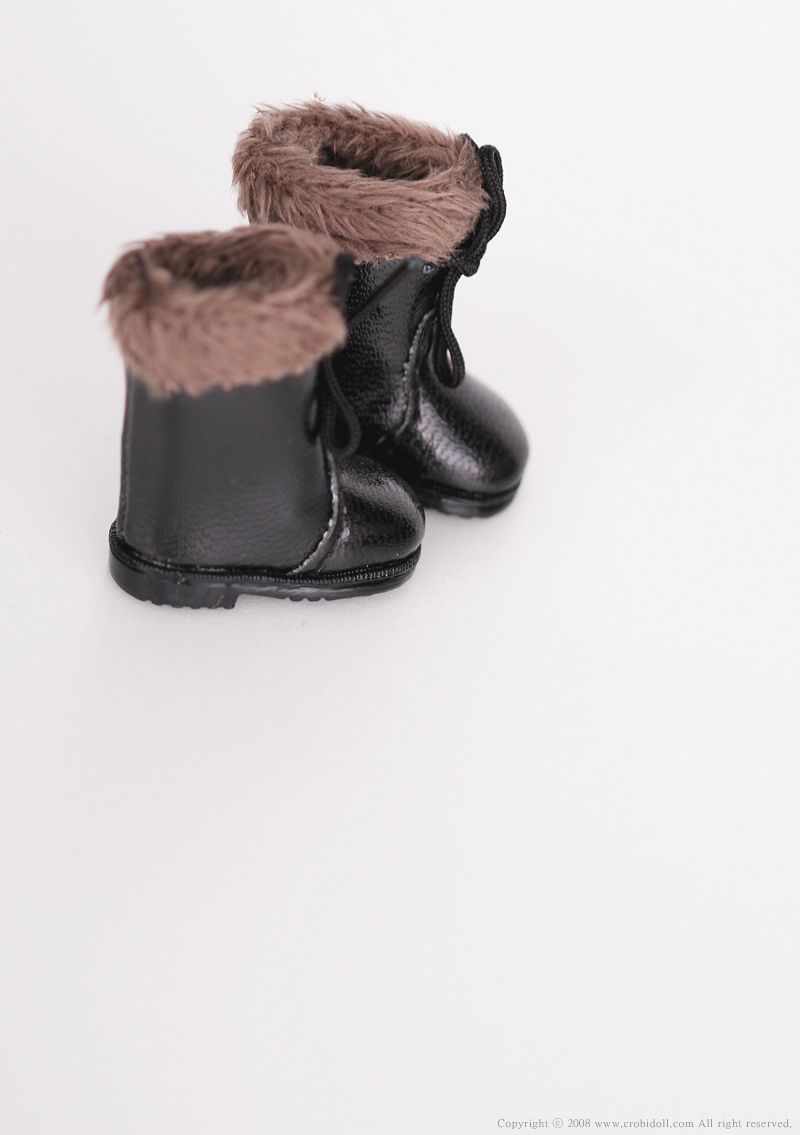 SHT-Fur Boots (Black) | Item in Stock | SHOES