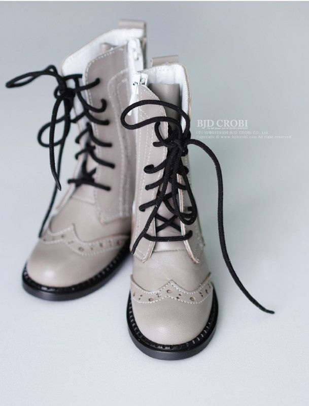 SHB-Combat boots(Beige L) | Item in Stock | SHOES