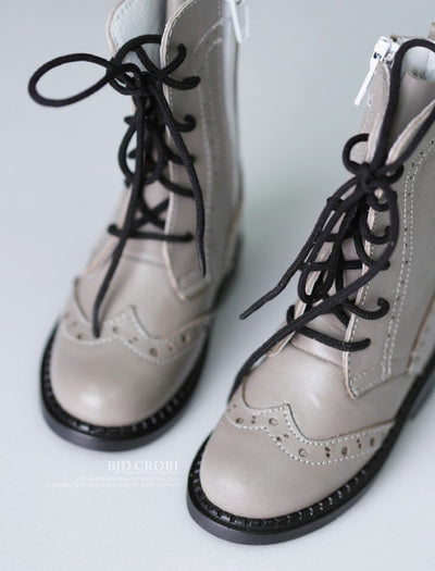 SHB-Combat boots(Beige L) | Item in Stock | SHOES