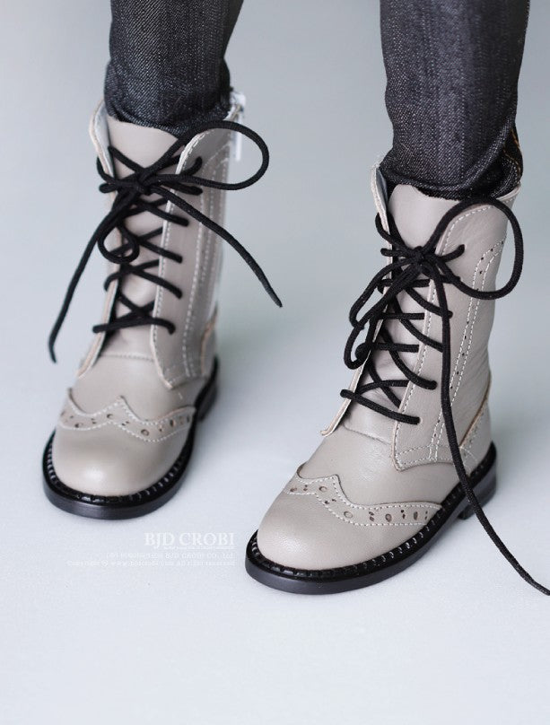 SHB-Combat boots(Beige L) | Item in Stock | SHOES